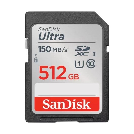 Scheda SD Sandisk Ultra SDSDUNC-512G-GN6IN 512GB SDXC UHS-I U1 150MB/s nera