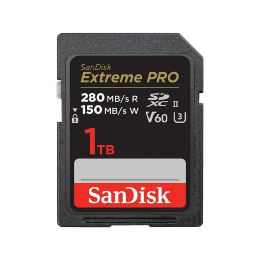 Cartão SD SanDisk SDSDXEP-1T00-GN4IN 1TB UHS-II V60 280MB/s 150MB/s