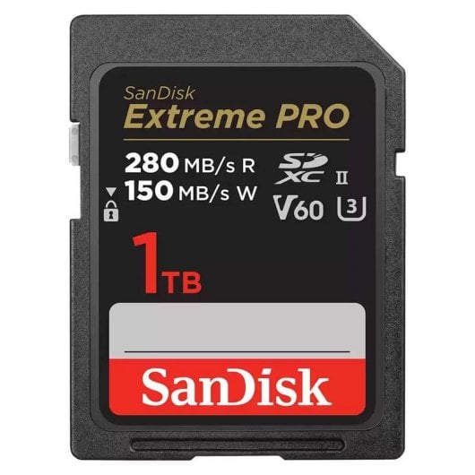 Cartão SD SanDisk SDSDXEP-1T00-GN4IN 1TB UHS-II V60 280MB/s 150MB/s