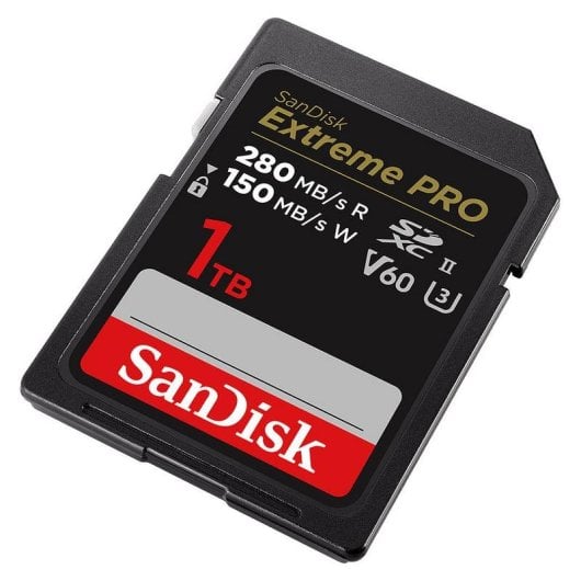 Cartão SD SanDisk SDSDXEP-1T00-GN4IN 1TB UHS-II V60 280MB/s 150MB/s