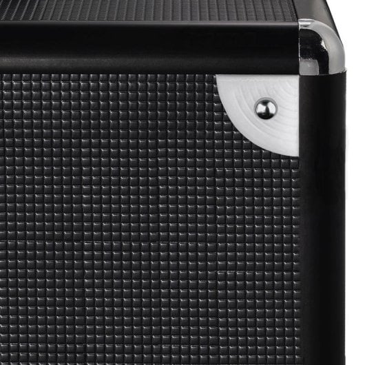 Estuche Hama 00181436 para 50 vinis alumínio preto monocromático