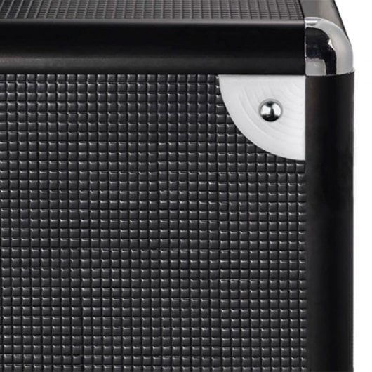 Estuche Hama 00181436 para 50 vinis alumínio preto monocromático