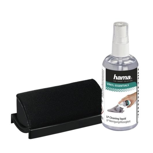 Kit de nettoyage vinyle Hama 00181421 brosse et liquide 100 ml noir