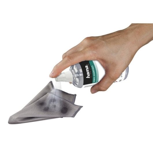 Kit de nettoyage vinyle Hama 00181421 brosse et liquide 100 ml noir