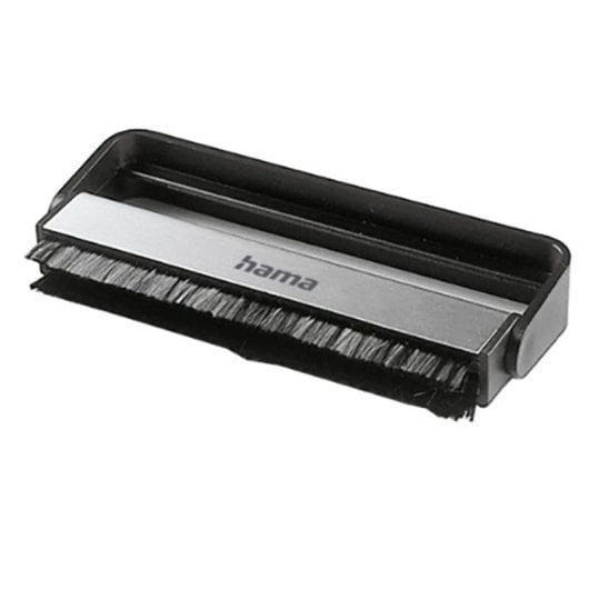 Schallplatten-Reinigungsbürste Hama 00181422 Carbon Schwarz Silber Antistatisch