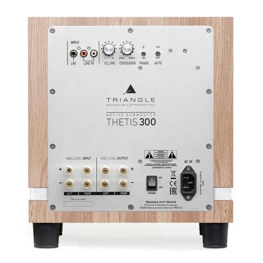 Haut-parleur Triangle Subwoofer Bass Reflex 150 W filaire grave 200 mm