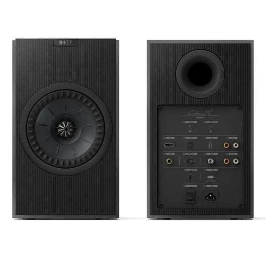 Enceintes Kef sans fil 100W Bluetooth HDMI USB-C compacts connectés