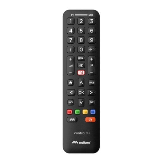 Fernbedienung Meliconi Control 2+ Universal für TV und Set-Top-Box IR Schwarz
