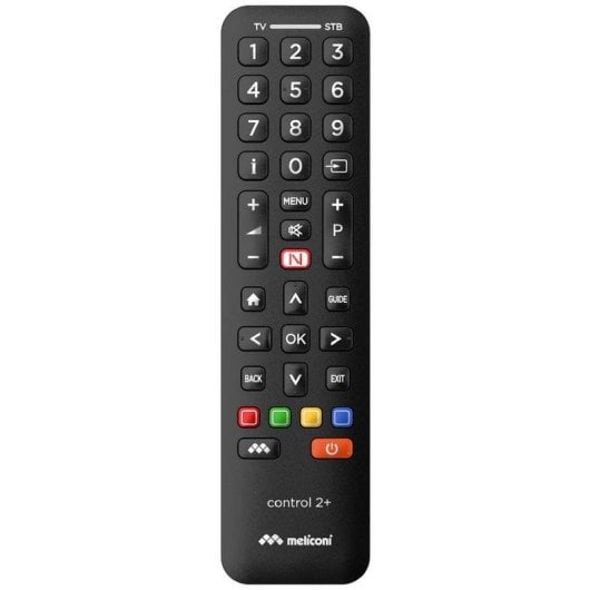 Fernbedienung Meliconi Control 2+ Universal für TV und Set-Top-Box IR Schwarz