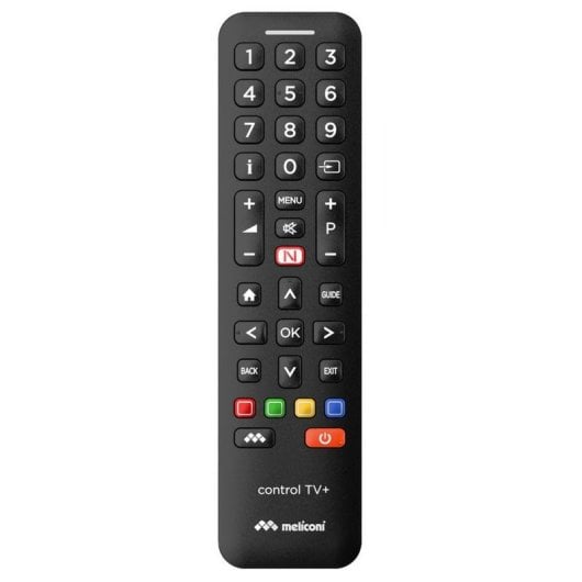 Mando a distancia Meliconi Control TV+ Universal para TV, inalámbrico IR, negro