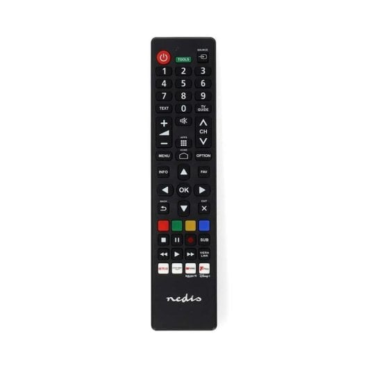 Mando a distancia Nedis TVRC45PASHBK Universal para TV IR Botones Negro