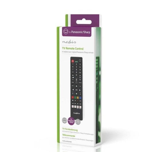 Mando a distancia Nedis TVRC45PASHBK Universal para TV IR Botones Negro