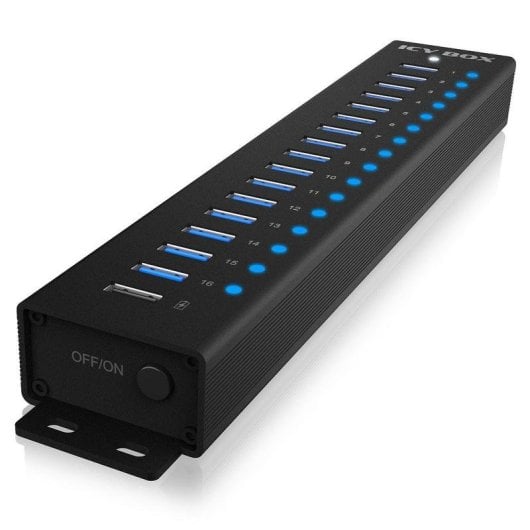 Hub ICY BOX 17 porte 5000 Mbit/s IB-HUB1717-U3 Alimentazione DC