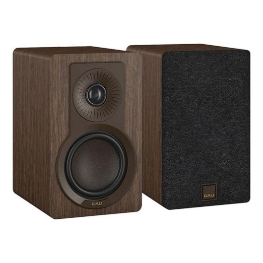 Enceintes Dali Bibliothèque Filaires 120W bass reflex finition noyer