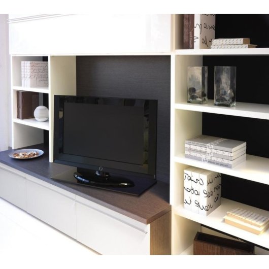 Mesa de TV Meliconi Rotobase Elite L negra de vidrio templado base giratoria