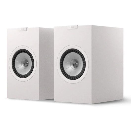 Enceintes Kef Bibliothèque Bass Reflex 150W MAT blanc, passives, haute fidélité
