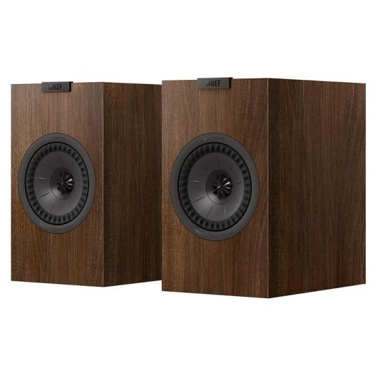 Enceintes Kef bibliothèque passives Bass Reflex 150W MAT bois noyer