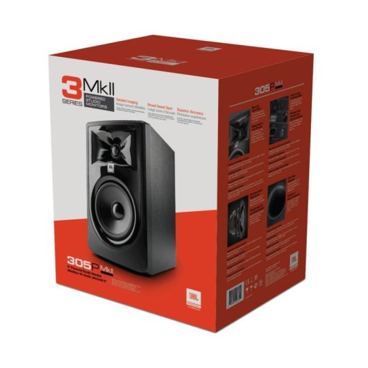 Enceintes JBL 2 voies filaires 82W avec amplificateur intégré