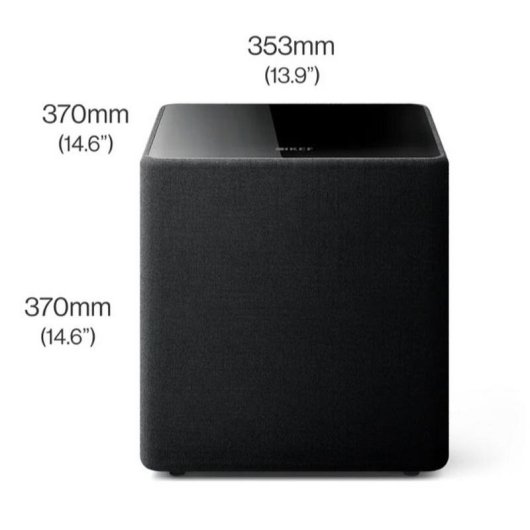 Haut-parleurs Kef Subwoofer sans fil 300W design fermé graves optimisés