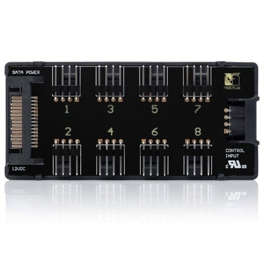 Contrôleur de ventilateur Noctua NA-FH1 8 ports PWM noir compact