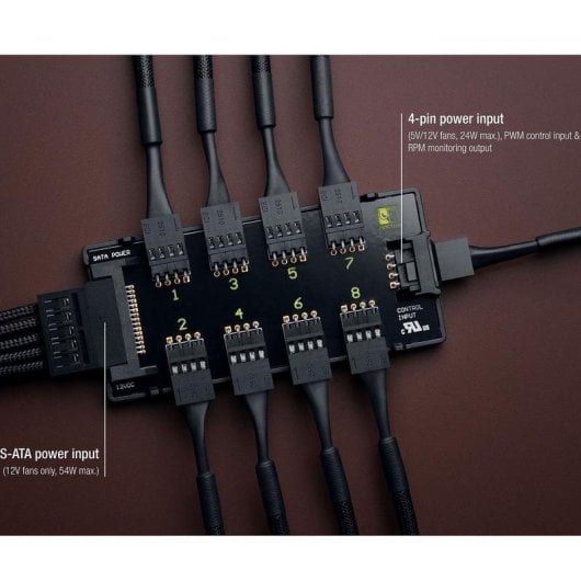 Contrôleur de ventilateur Noctua NA-FH1 8 ports PWM noir compact