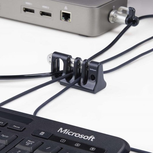 Organizador de Cables Startech CABLE-ORGANIZER-LOCK Antirrobo para Escritorio