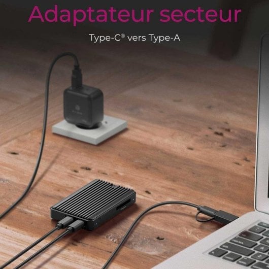 Caixa SSD Externa ICYBOX IB-CR601M-C31 M.2 Alumínio Preto USB-C CFexpress