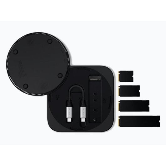 Boîtier externe Satechi SA-ST-EU4SNSS USB4 M.2 NVMe Aluminium Gris Compact avec tiroir extractible