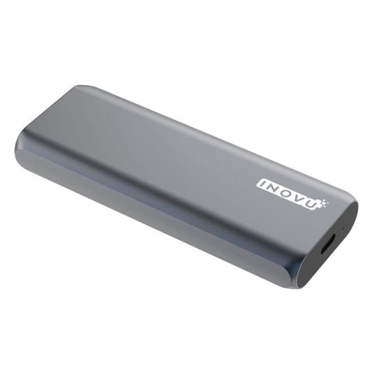 Boitier externe SSD INOVU INBU3M2NS M.2 NVMe SATA Aluminium Gris USB-C LED