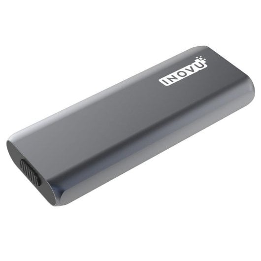 Boitier externe SSD INOVU INBU3M2NS M.2 NVMe SATA Aluminium Gris USB-C LED