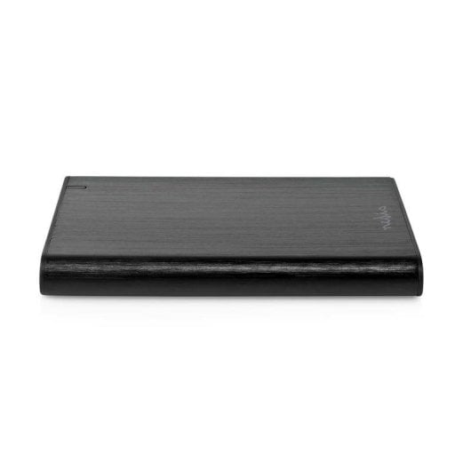 Boîtier HDD NEDIS HDDE25410BK 2.5 pouces Aluminium Noir USB-C/USB-A