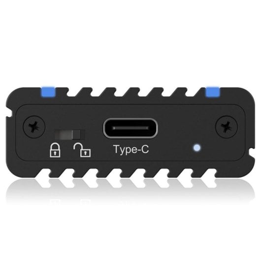 Caja SSD ICY BOX IB-1824ML-C31 M.2 PCIe Alluminio Nero RGB USB-C