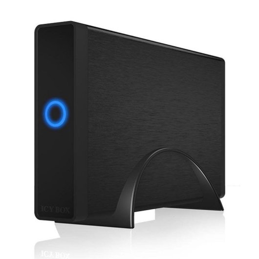 Caja para disco duro externo ICY BOX IB-377U3 3.5" Aluminio Negro Hot-Swap USB 3.0