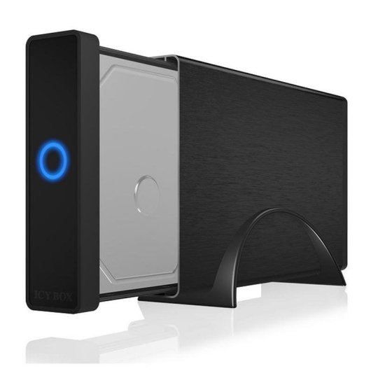 Caja para disco duro externo ICY BOX IB-377U3 3.5" Aluminio Negro Hot-Swap USB 3.0