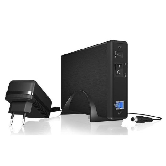 Caja para disco duro externo ICY BOX IB-377U3 3.5" Aluminio Negro Hot-Swap USB 3.0