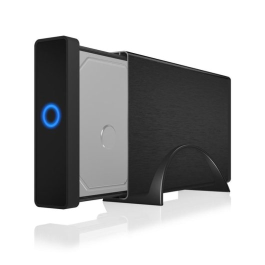 Caja para disco duro externo ICY BOX IB-377U3 3.5" Aluminio Negro Hot-Swap USB 3.0