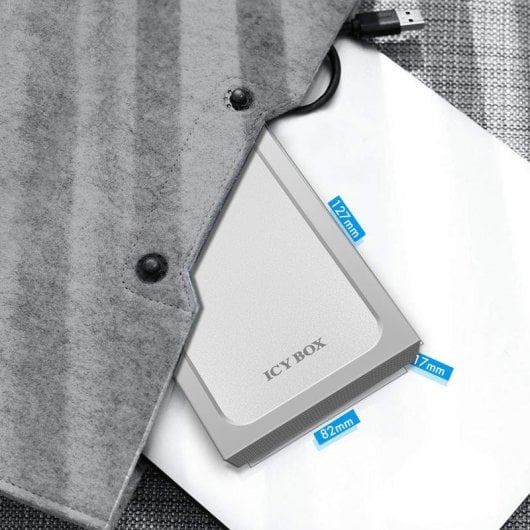 Boîtier Disque Dur ICY BOX IB-241WP 2.5'' Aluminium Anthracite Argent Hot-swap