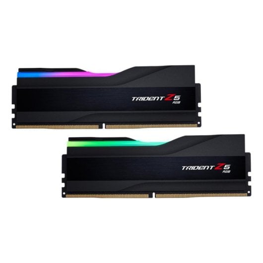 Mémoire RAM G.Skill Trident Z5 RGB F5-6000J2836G16GX2-TZ5RK 32GB Kit 2x16GB DDR5 6000MHz CL28 Intel XMP RGB Noir