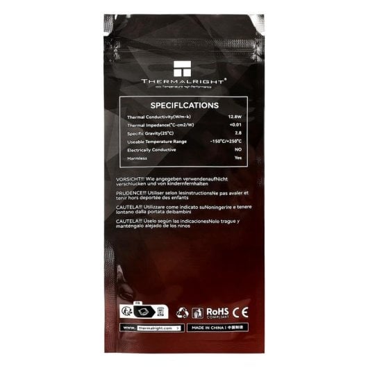 Pâte thermique Thermalright TF7 4 g Conductivité 12.8 W/mK