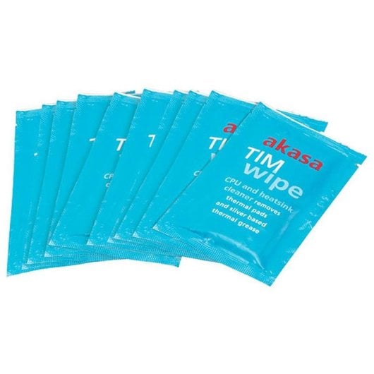 Disipador de calor Akasa AK-TCW-02 toallitas limpieza CPU y GPU 10 unidades