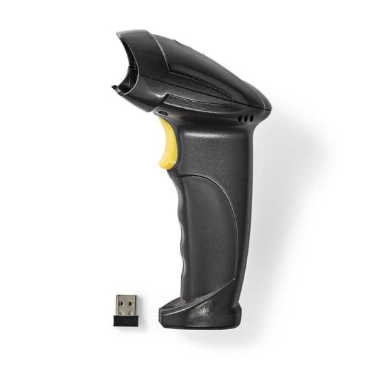 Barcodescanner NEDIS BSCNW1D100BK Wireless 1D Laser 50 m USB Schwarz