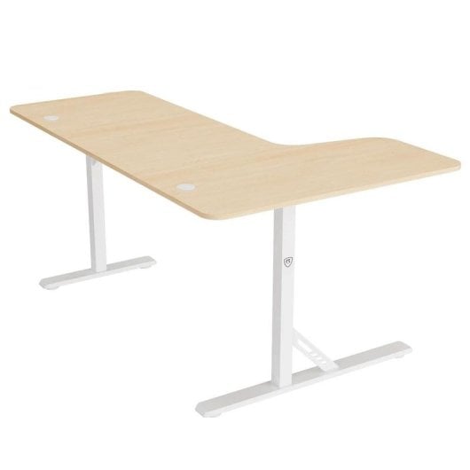 Mesa Gaming REKT 160 cm Bois Métal Passe-câbles Support gobelet