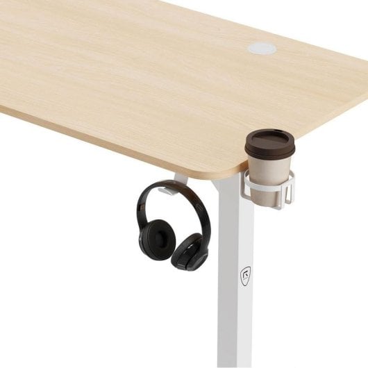 Mesa Gaming REKT 150cm Madera Estructura Métal Pasacables