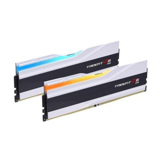 Mémoire RAM G.Skill Trident Z5 RGB F5-6000J2836G16GX2-TZ5RW 32GB 2x16GB DDR5 6000MHz CL28 Kit Dual Channel Argent Intel XMP RGB