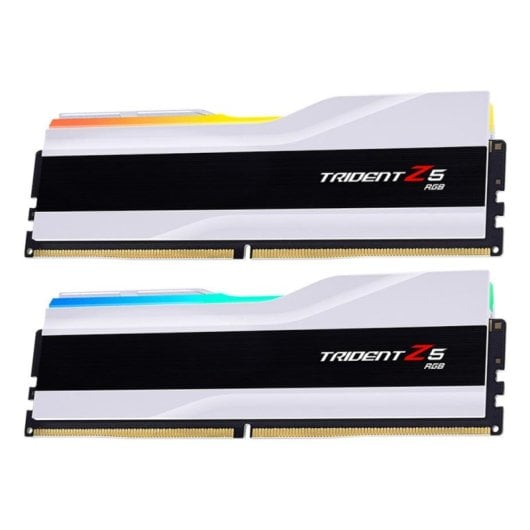Mémoire RAM G.Skill Trident Z5 RGB F5-6000J2836G16GX2-TZ5RW 32GB 2x16GB DDR5 6000MHz CL28 Kit Dual Channel Argent Intel XMP RGB