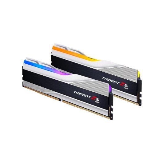 Memoria RAM G.Skill Trident Z5 RGB F5-8000J4048F24GX2-TZ5RS 48GB Kit 2x24GB DDR5 8000MHz CL40 XMP Heatsink Plata RGB