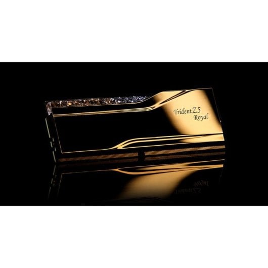 Mémoire RAM G.Skill Trident Z5 Royal F5-6000J2836G16GX2-TR5G 32GB 2x16GB DDR5 6000MHz CL28 Intel XMP RGB Or