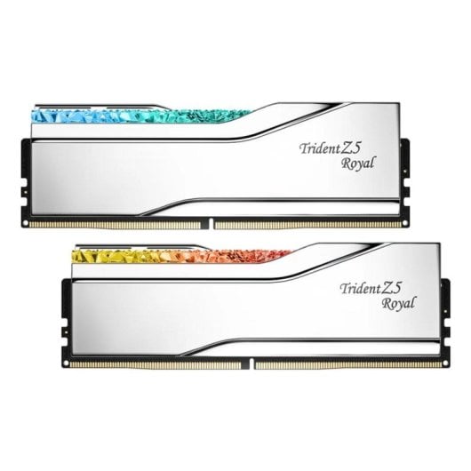 Memoria RAM G.Skill Trident Z5 Neo F5-6400J3039G16GX2-TR5S 32GB Kit 2x16GB DDR5 6400MHz CL30 RGB XMP Plateado