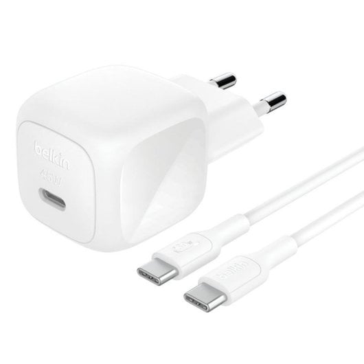 Caricatore Belkin WCA013kq1MWH-B6 USB-C 45W Power Delivery Bianco 1m