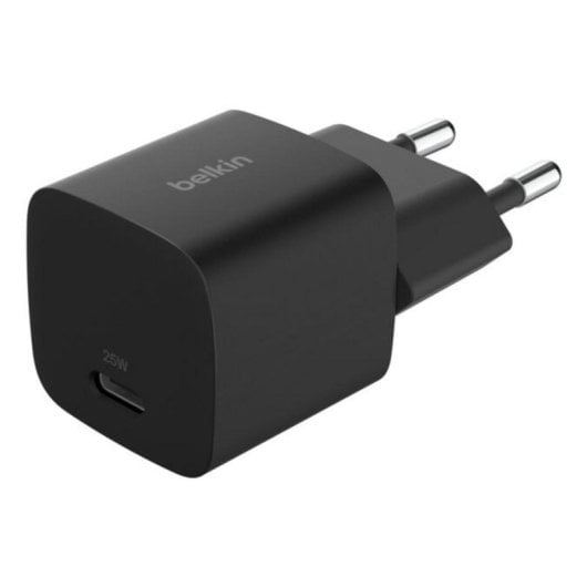 Carregador Belkin BoostCharge WCA012KQBK USB-C 25 W Preto compacto PD 3.1